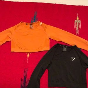 2 GymShark seamless crop tops